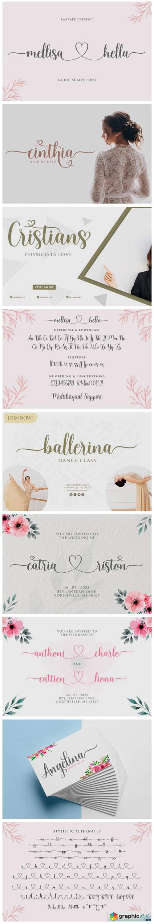  Mellisa Hella Font 