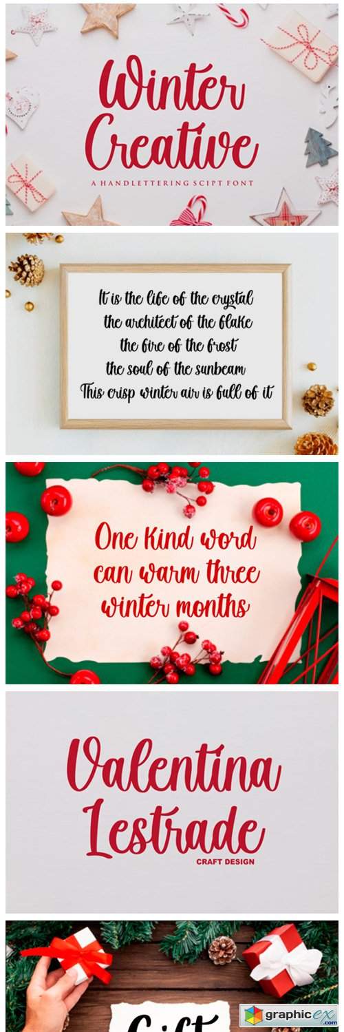  Winter Creative Font 