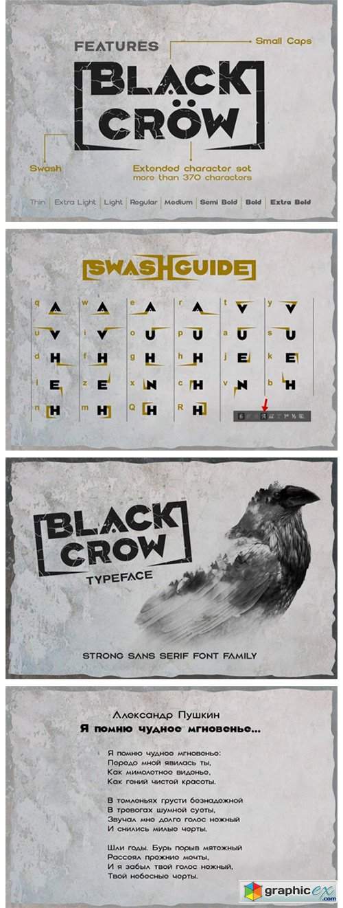  Black Crow Font 