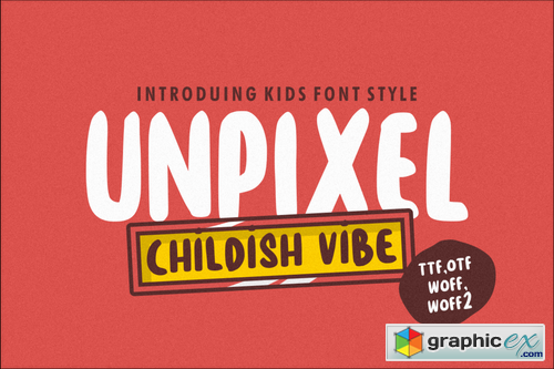  Unpixel Playful Kids Font 