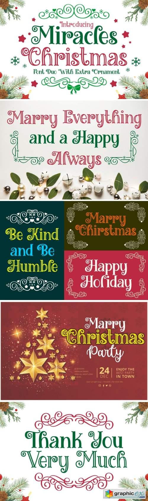  Miracles Christmas Font 