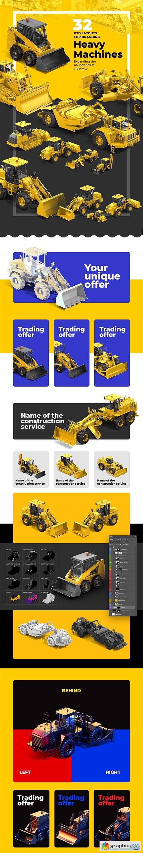 Download PSD Heavy Machines Mockup 360 PRO #02 » Free Download Vector Stock Image Photoshop Icon