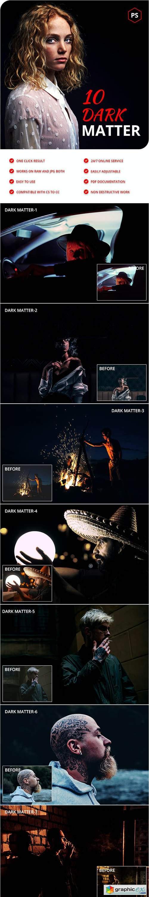 10 Dark Matter Photoshop Actions