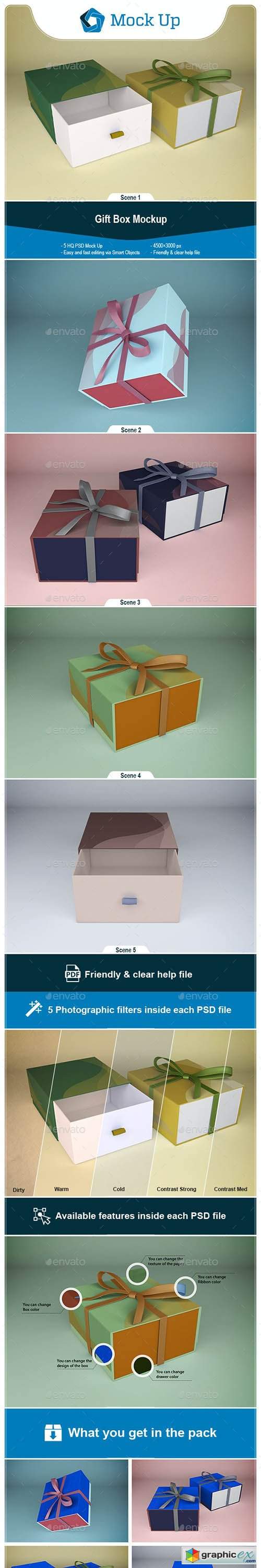 Gift Box Mockup 28784760