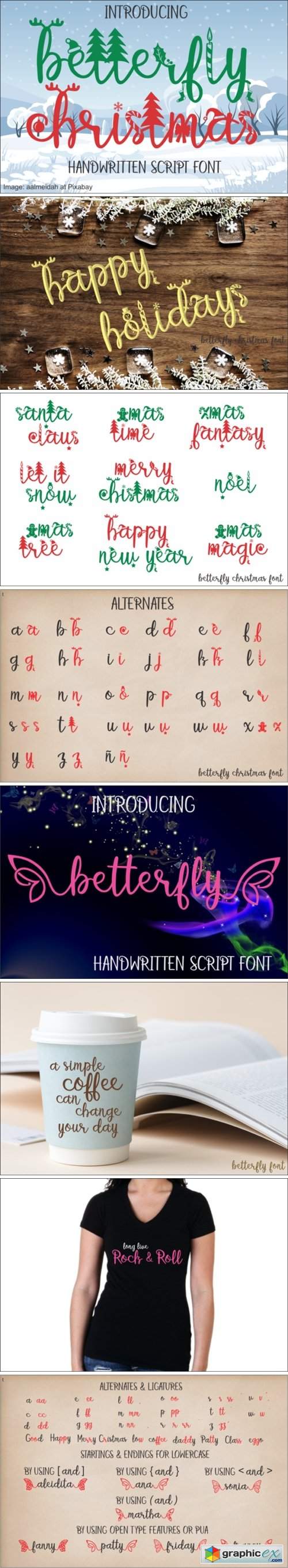 Betterfly Christmas Font 