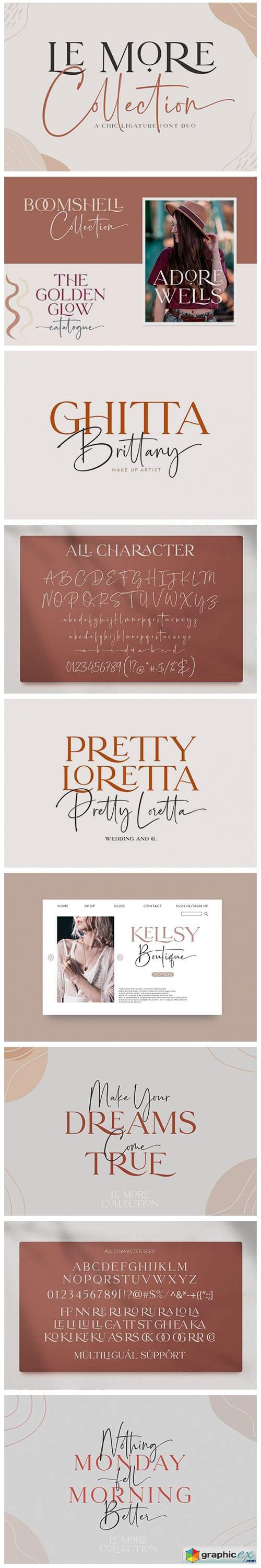 Le More Collection Font Duo 