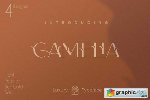  Camelia Sans - Unique Florist Typeface 