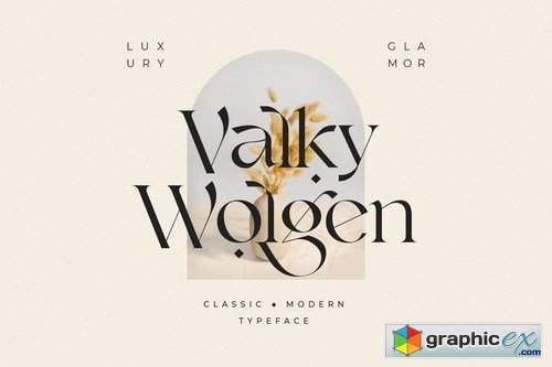  Valky Classic Modern Typeface 