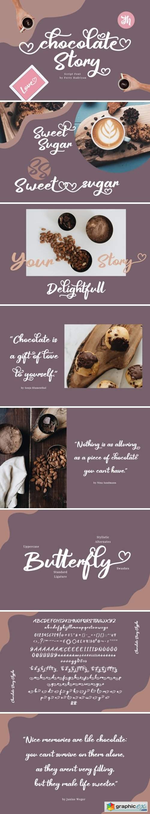  Chocolate Story Font 