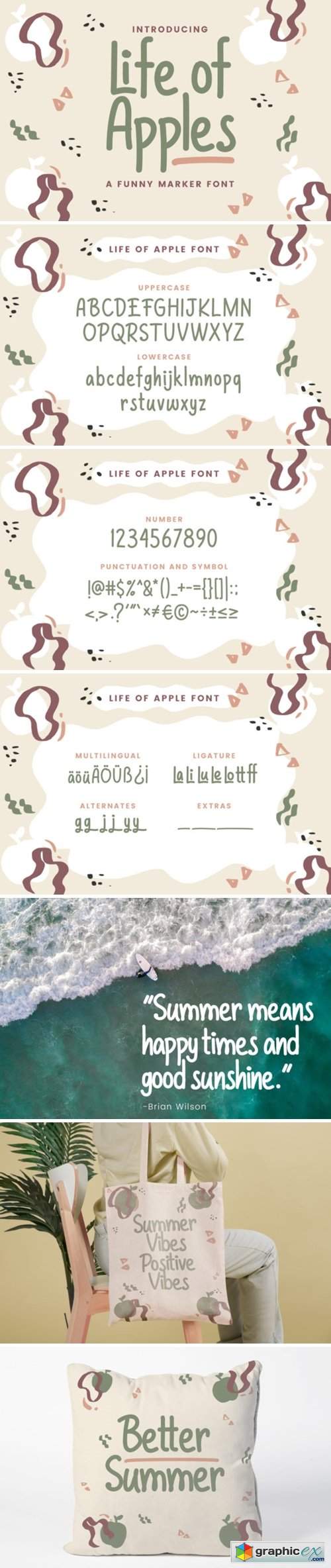  Life of Apples Font 
