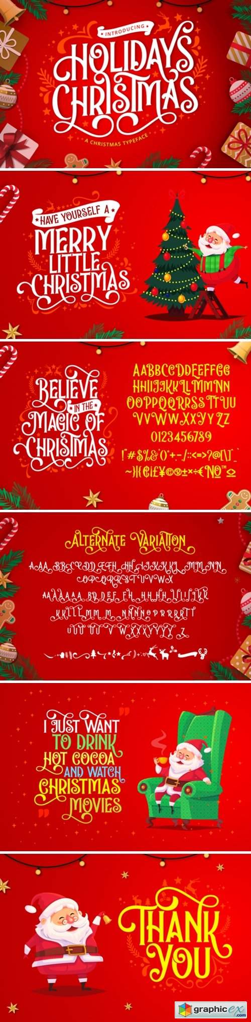  Holidays Christmas Font  6426801