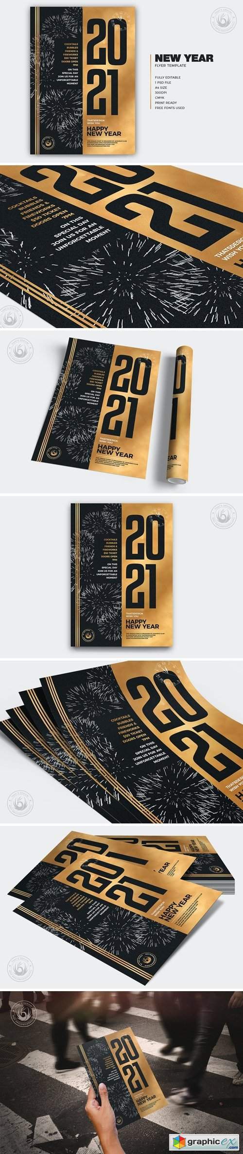New Year Flyer Template V9
