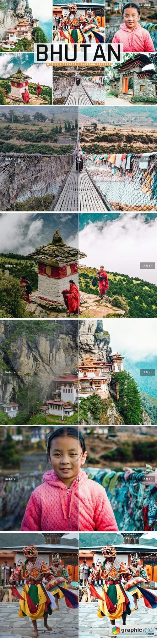 Bhutan Mobile & Desktop Lightroom Presets