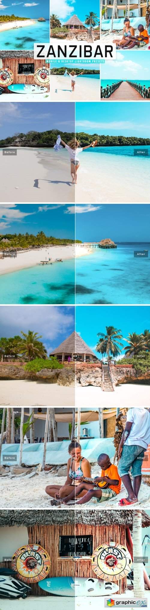  Zanzibar Pro Lightroom Presets 