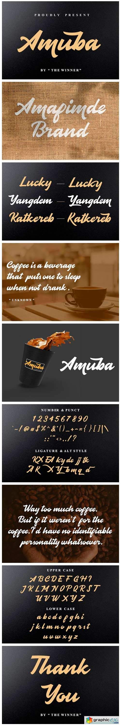  Amuba Font 