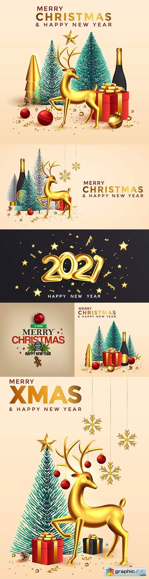  Christmas and New Year background bright composition winter holiday card 