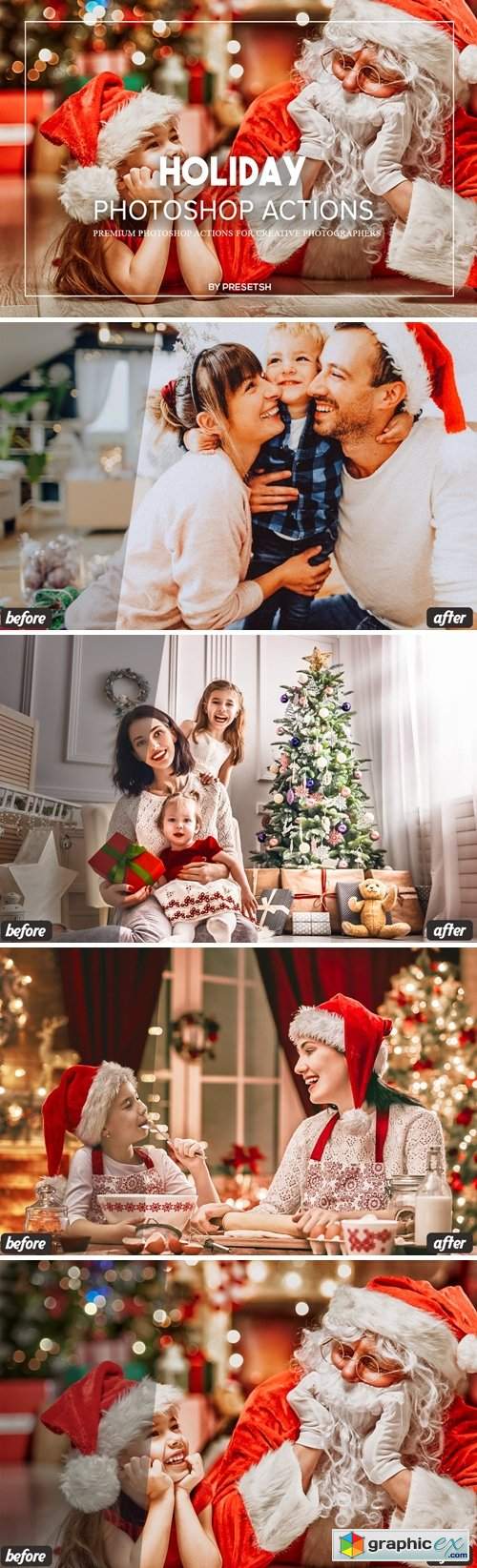  Holiday Photoshop Actions 
