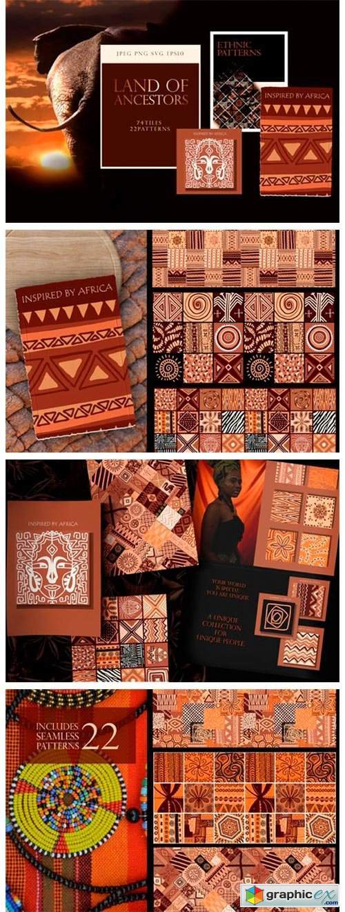 Ethnic African Patterns and Tiles