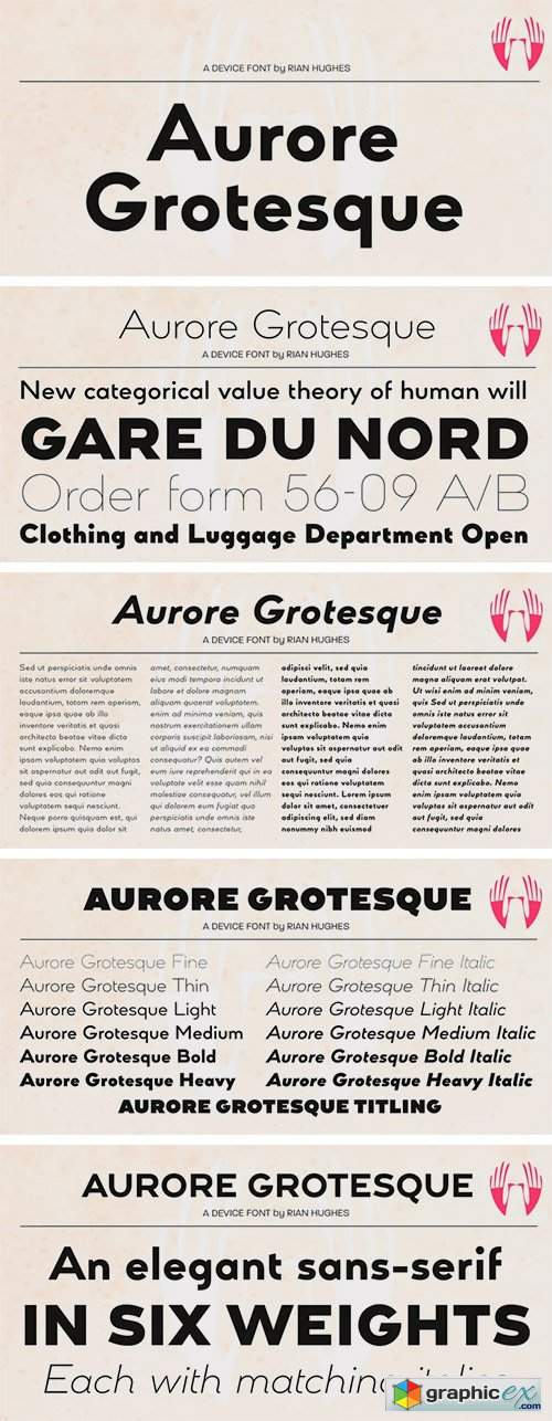  Aurore Grotesque Font Family 