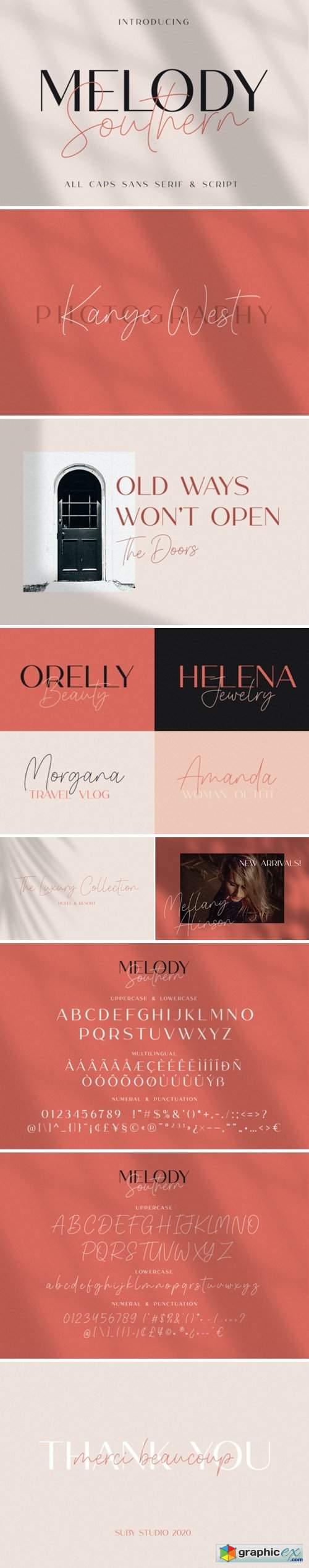  Melody Southern Duo Font 