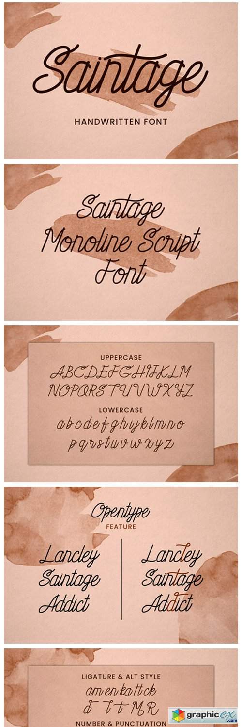  Saintage Font 