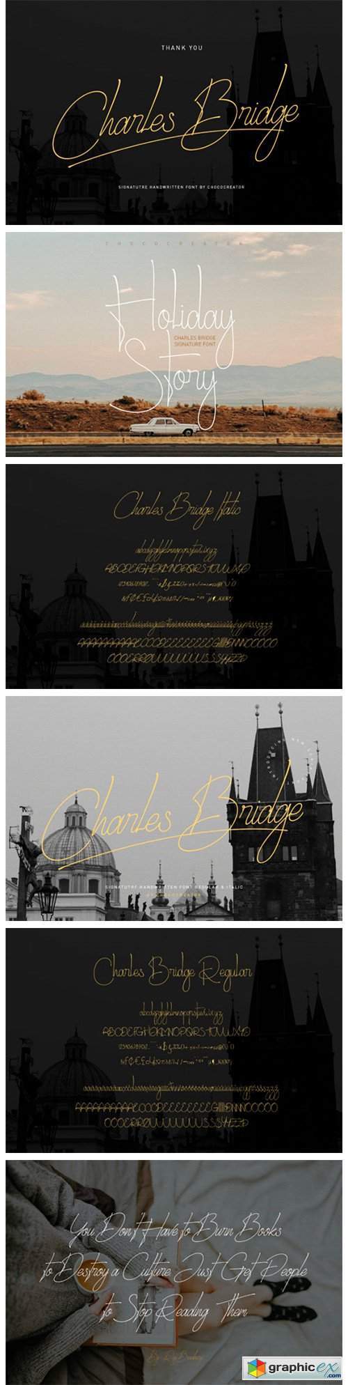 Charles Bridge Signature Handwritten Font