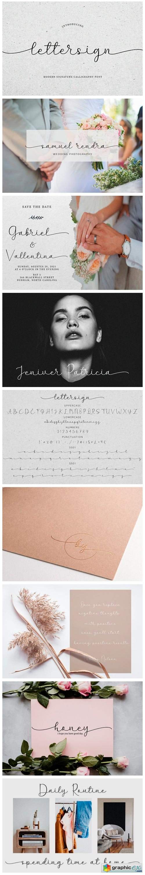  Lettersign Font 