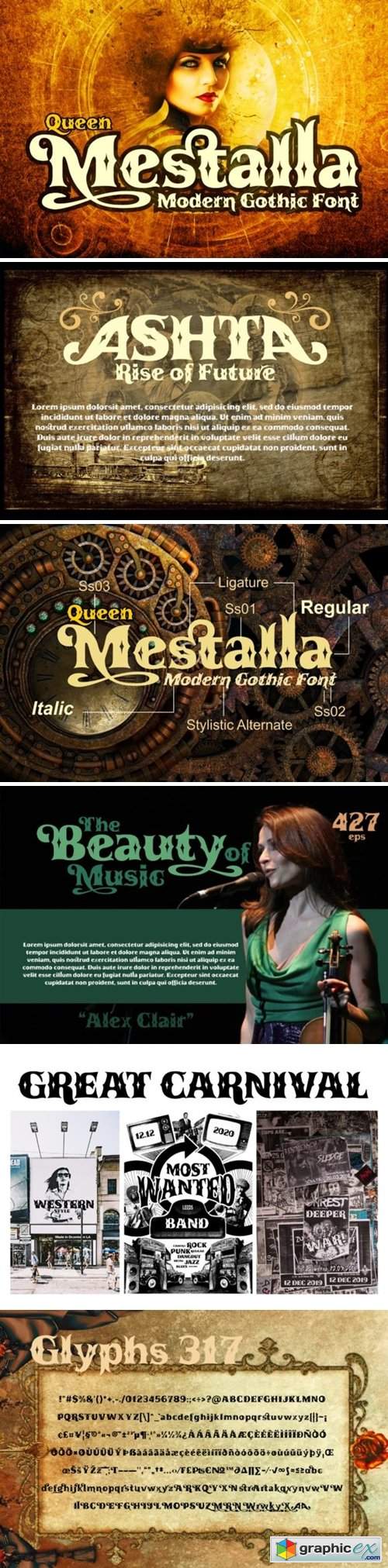  Queen Mestalla Font 