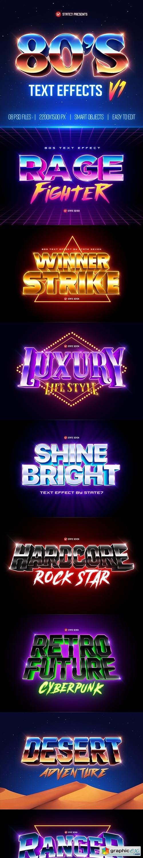 80s Text Effects V1