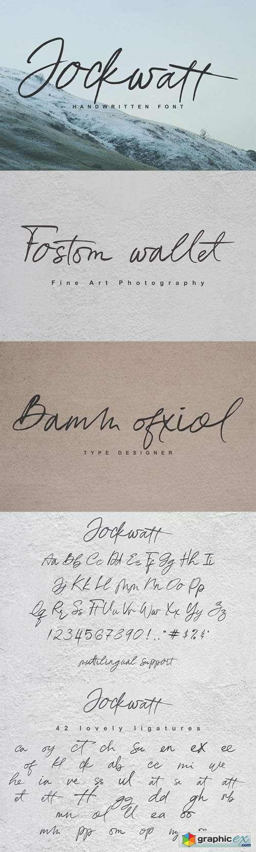  Jockwatt Handwritten Font 