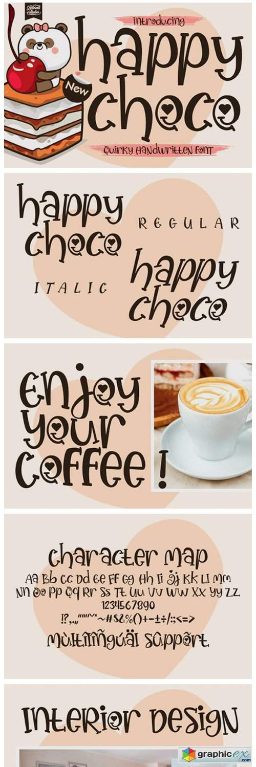  Happy Choco Font 