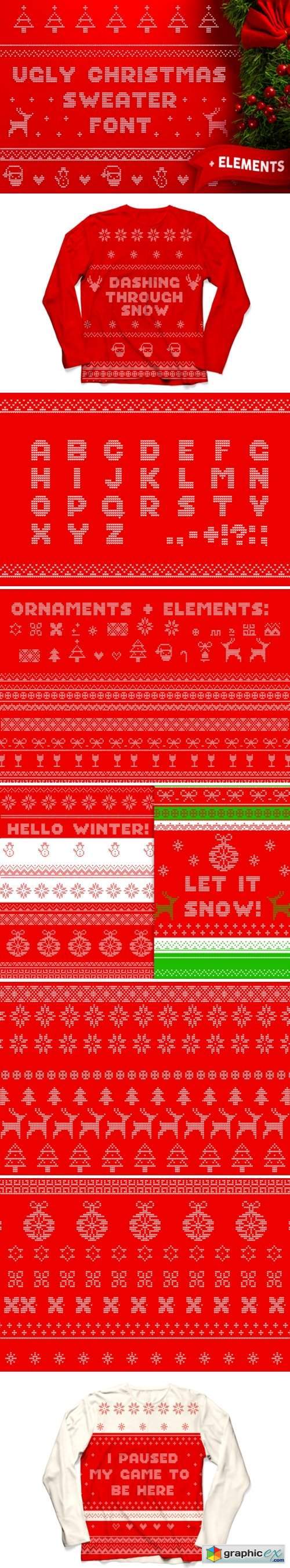 Ugly Christmas Sweater Font