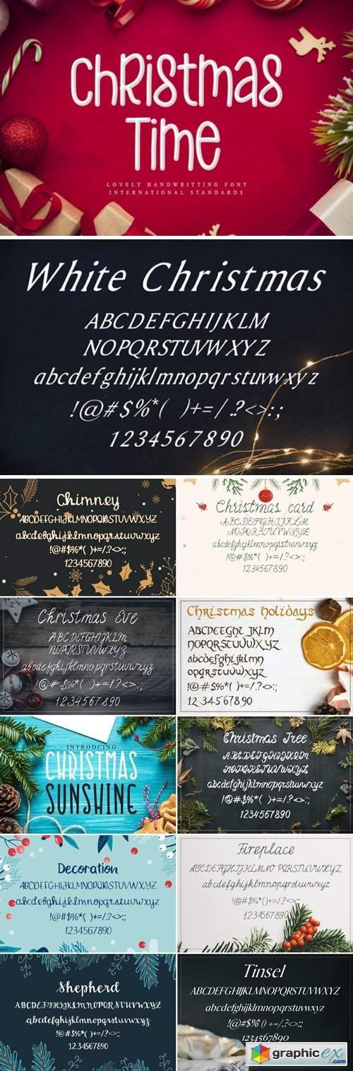 Christmas Font Bundle 3