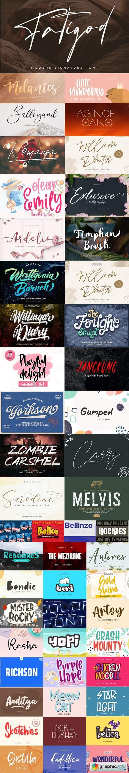53 New Creative Fonts 2020