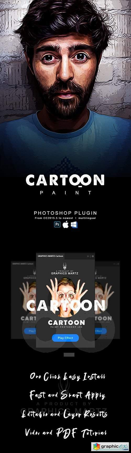 Cartoon Paint Photoshop Plugin