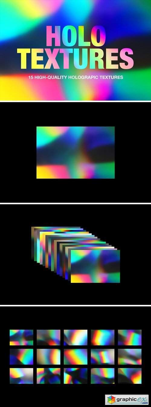 Holographic Foil Gradient Textures
