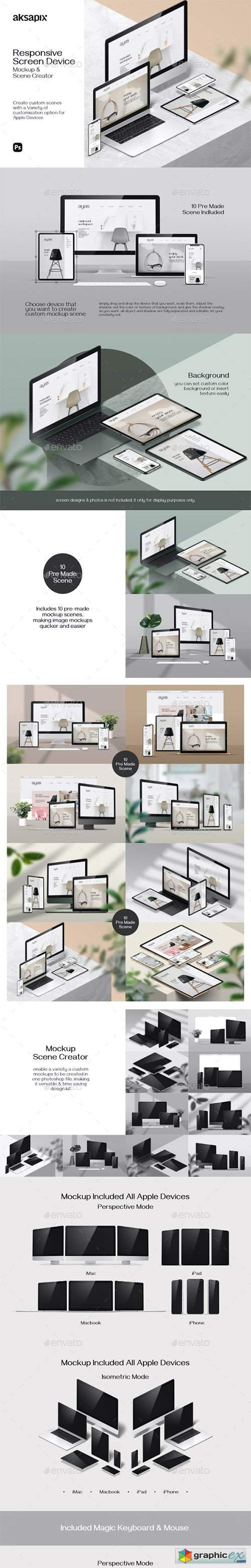 Responsive Screen Device - Mockup Scene Creator 