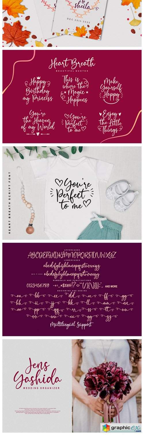  Heart Breath Font 