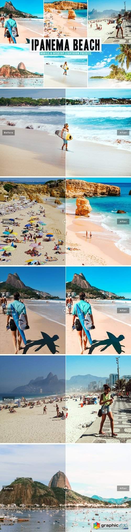  Ipanema Beach Mobile & Desktop Lightroom Presets 