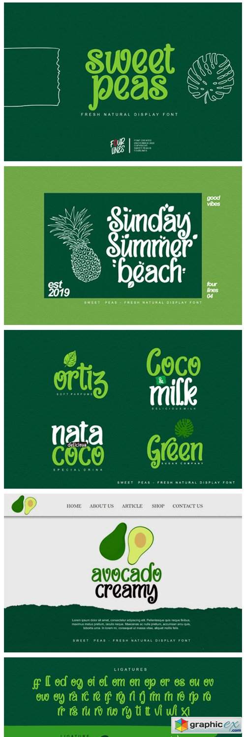  Sweet Peas Font 