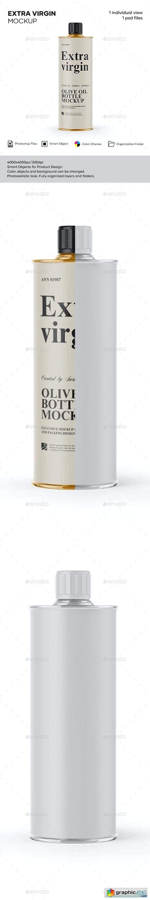 1L Olive Oil Metal Bottle Mockup 29509032