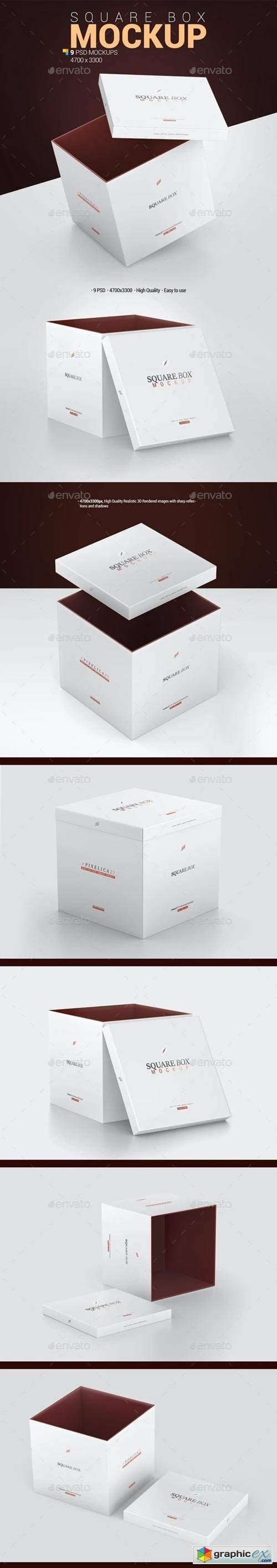 Square Box Mockup - 29380216