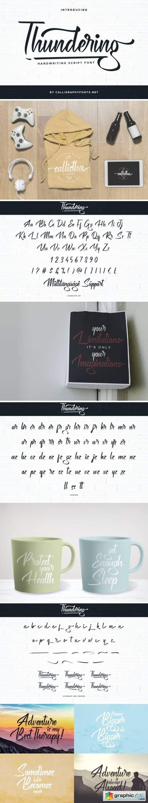 Thundering Font