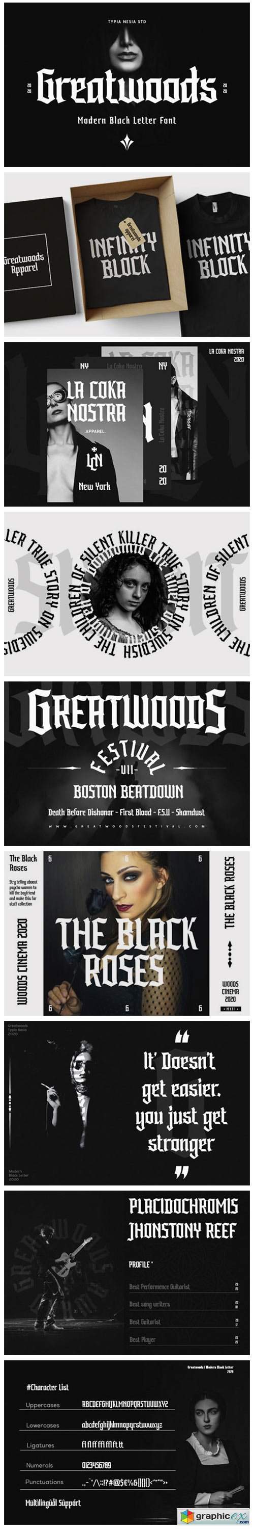 Greatwoods Font