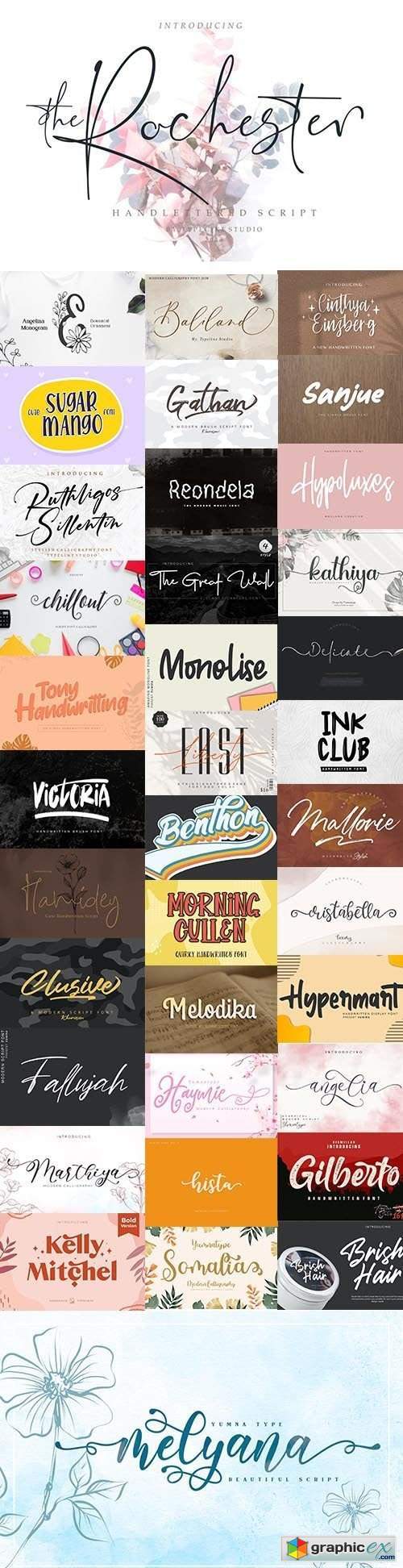 36 Super Fonts Pack - July 2020 - Vol.3