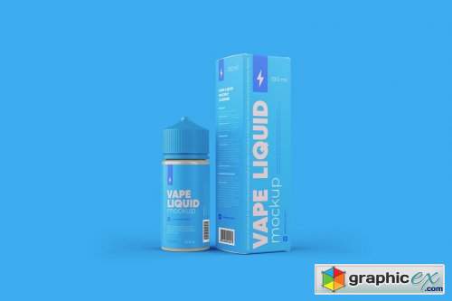 Download Vape Liquid Packaging Mockup 100ml » Free Download Vector Stock Image Photoshop Icon