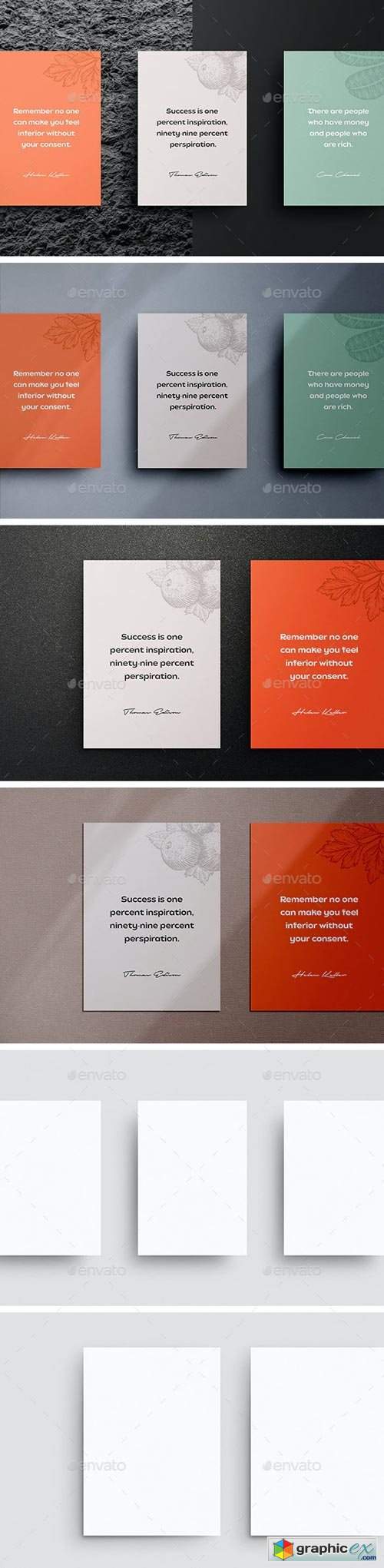 Pome Shadow Stationery Mockup