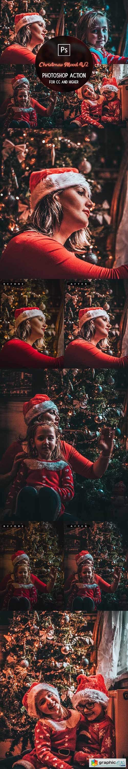 Christmas Mood V2 - Photoshop Action 