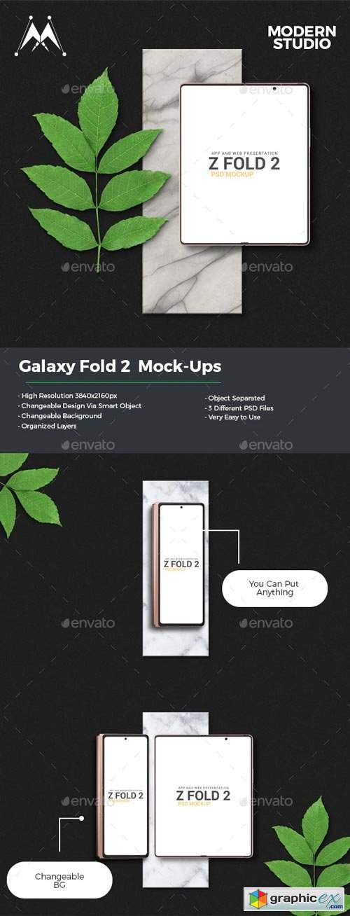 Galaxy Z Fold 2 Mockup 