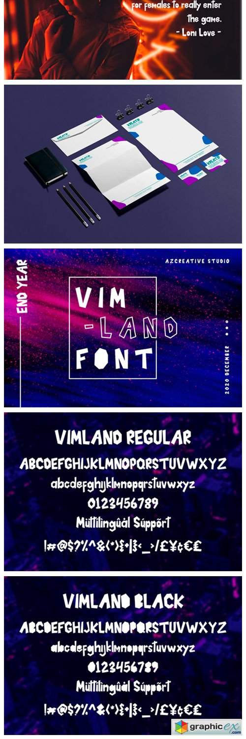  Vimland Font 